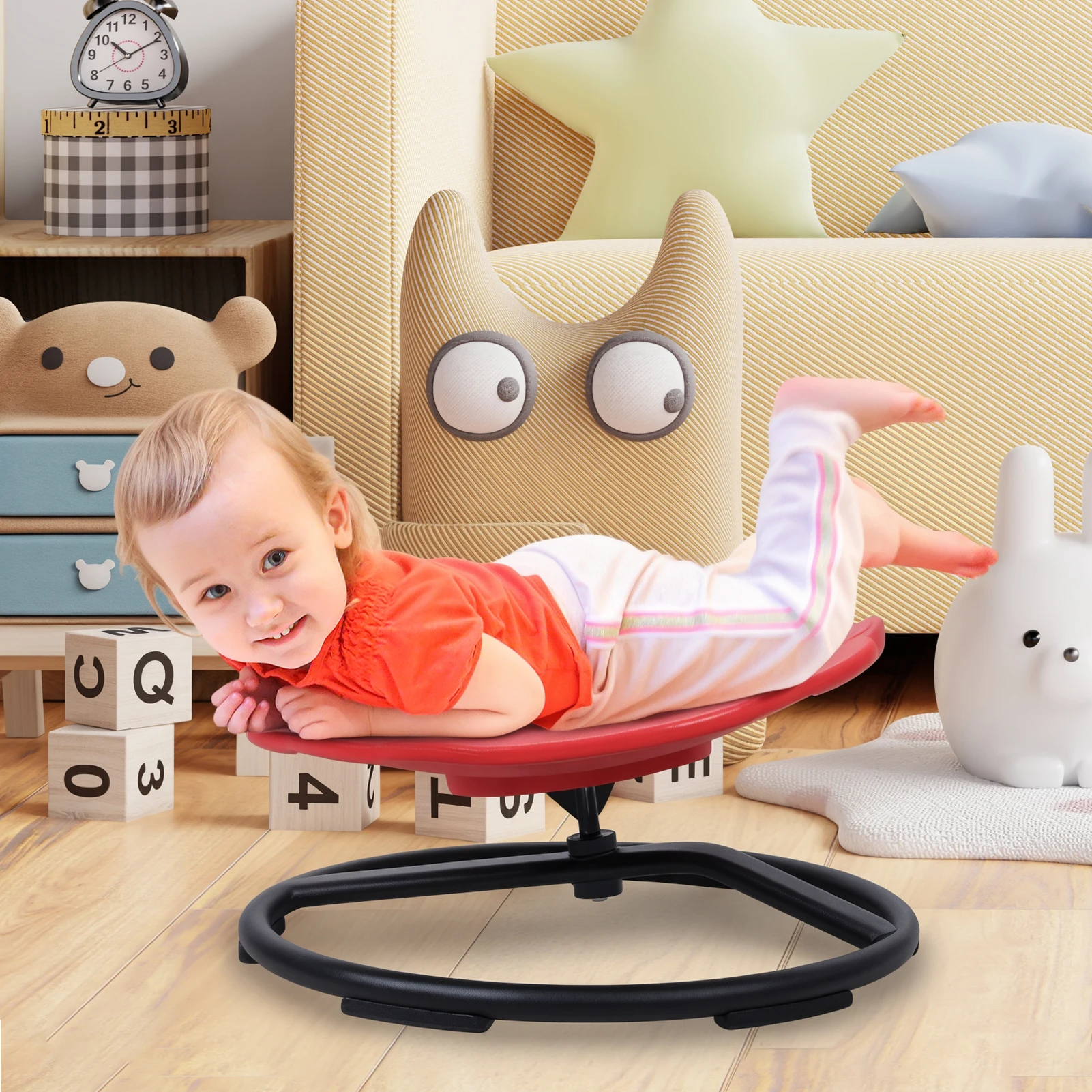 

Spinning Chair, Kids Swivel Chair, Autistic Kids Sensory Swivel Chair, Carousel Spin Sensory Chair, Cartoon Dinosaur Shape Senso