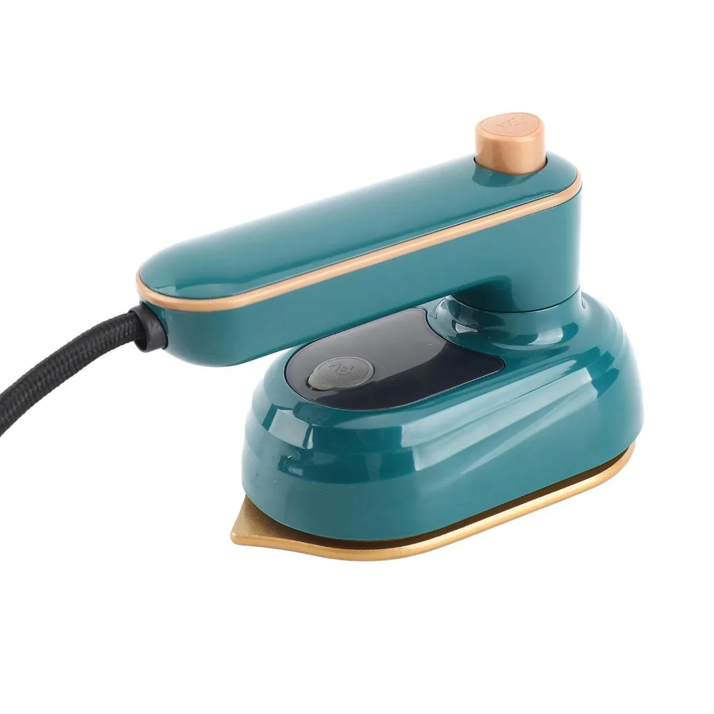 Mini Plastic Mini Steam Iron Green 12.8 * 8.4 * 6.2cm Portable Ironing Machine Clothes Steam Iron Household Use
