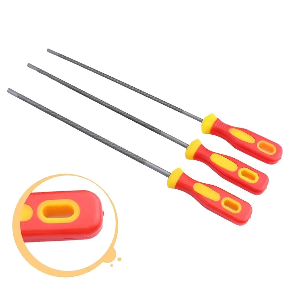 1Pcs High Carbon Steel Chain Files 4.0/4.8/5.5mm Plastic Handle Saw Sharpener Round Sharpening Tool Hand Tools Accessories