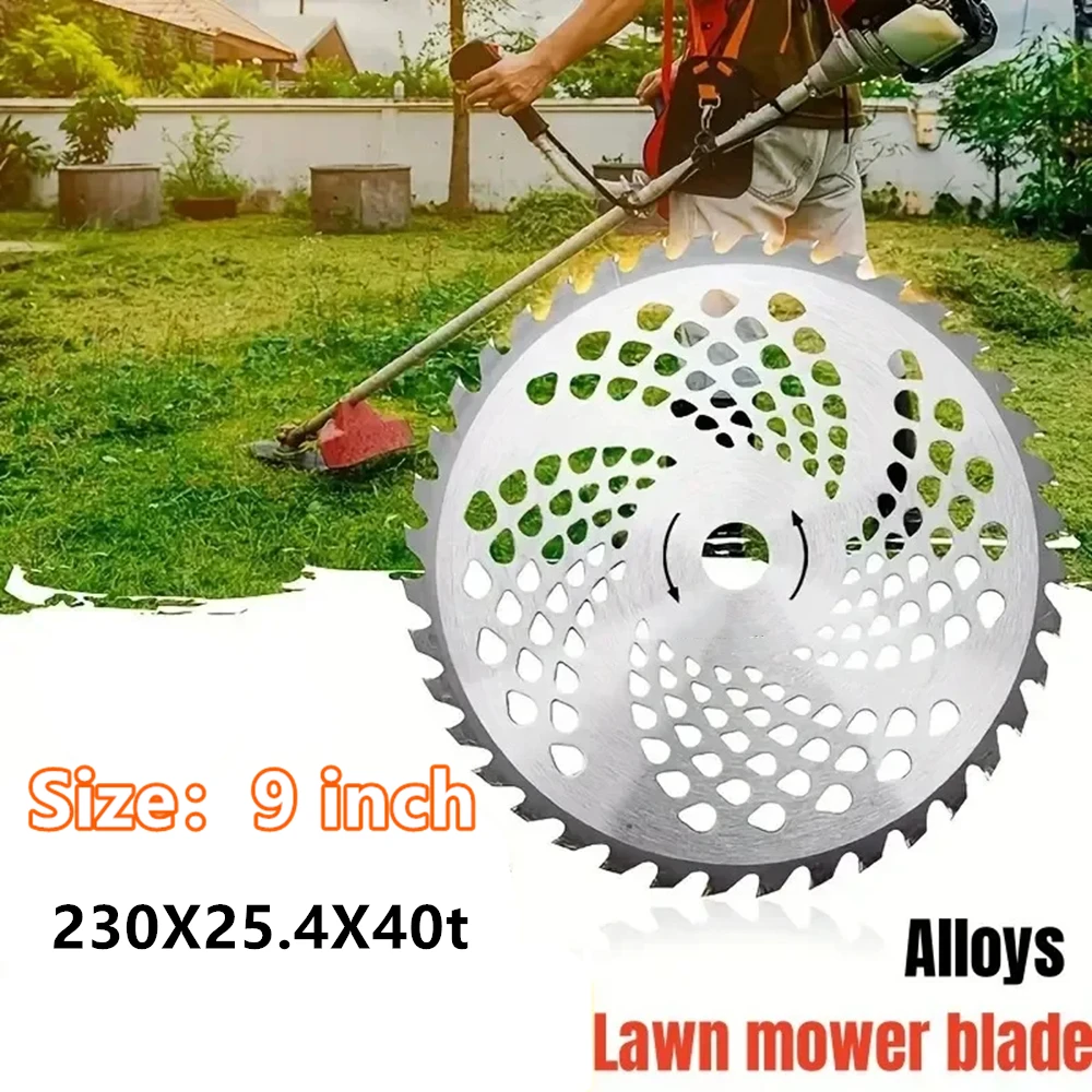 1pc Weed Trimmer Blade 40 Teeth Head Blade Wood Mower Disc for Brush Cutter Trimmer Garden Weed Mower Parts