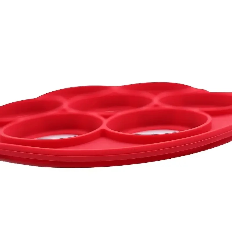 Silikon Antihaft-Backform mit 7 Löchern, Lebensmittelecht, mit Griff, für Spiegeleier, Pfannkuchen, Omeletts, Küchenwerkzeug zum Backen – Detail 7