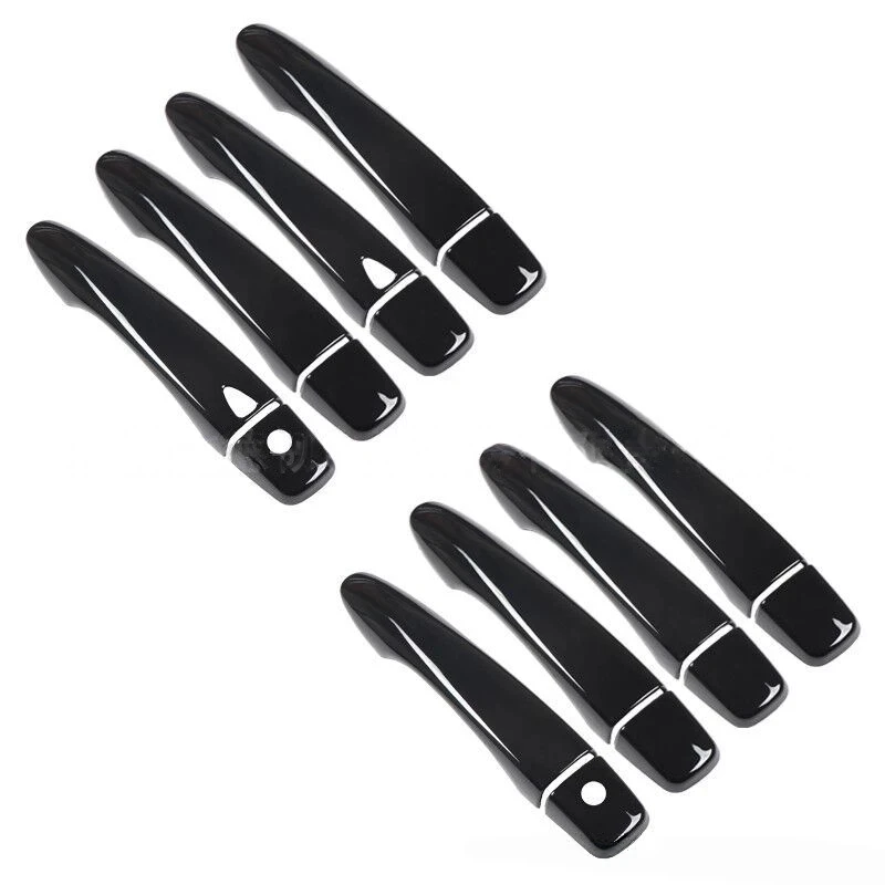 

Suitable for 16-22 Qashqai car door handle glossy black handle protective cover qashqai door handle decoration