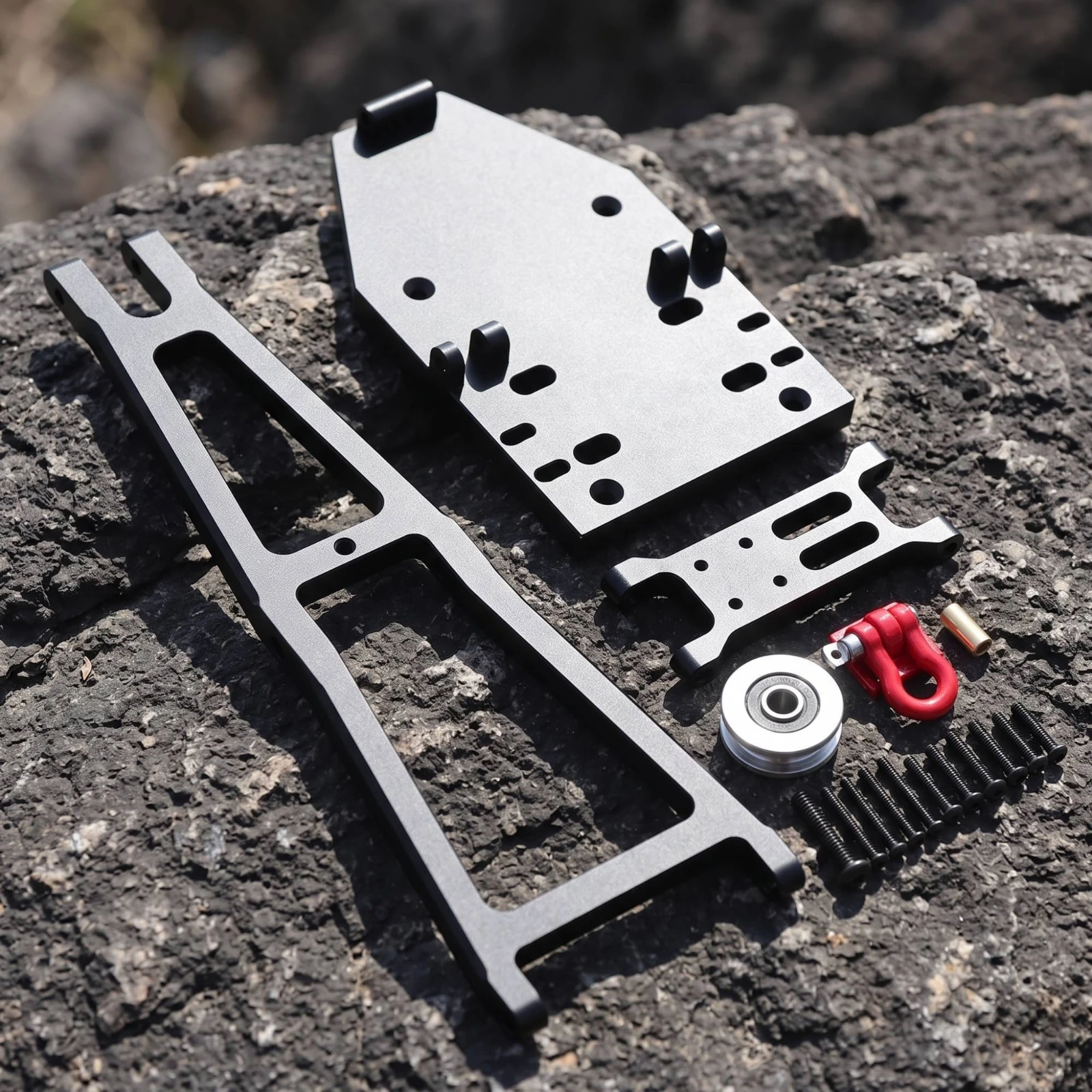 RC Recovery Crane Metal Scale Truck Arm Kit Winch Sturdy Hardware Lightweight for Trailer Builds