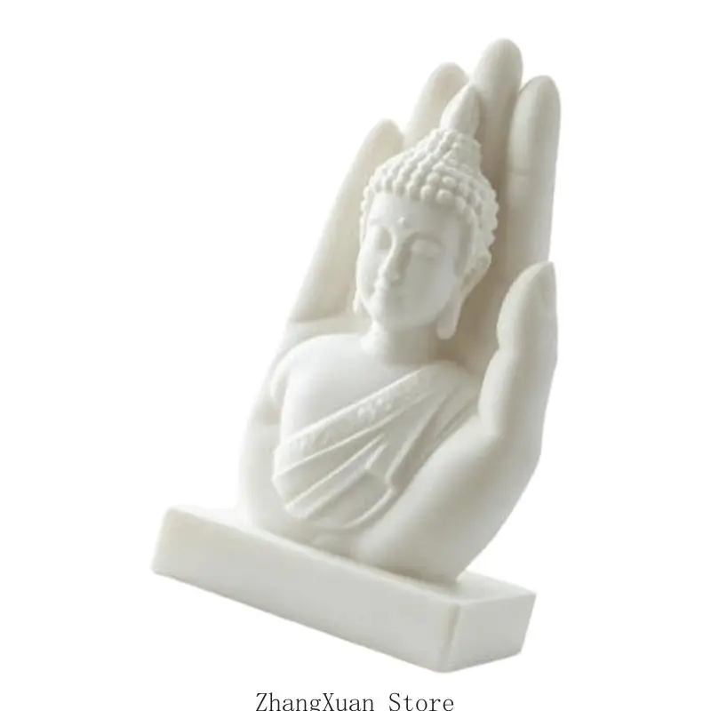 Meditierende Figurenskulptur mit erhobener Hand zur Ausstellung 3XUF – Detail 2