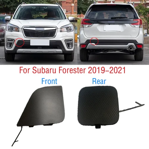 Para Subaru Forester SK 2019 2020 2021 cubierta de gancho de remolque de parachoques trasero delantero de coche tapa de ojo de remolque