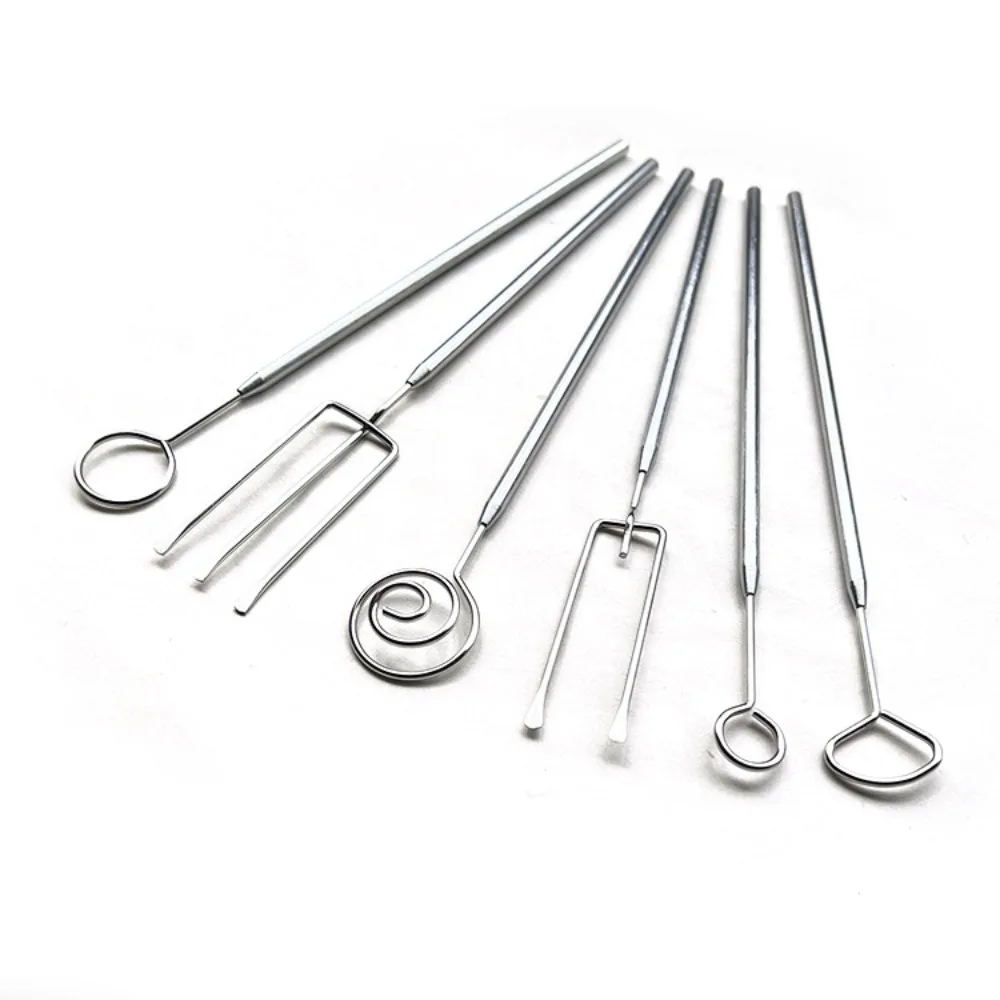 

Stainless Steel Chocolate Dipping Fork Irregular Shaped Rustproof Cheese Fondue Fork Silver Long Handle Chocolate Dipping Tool