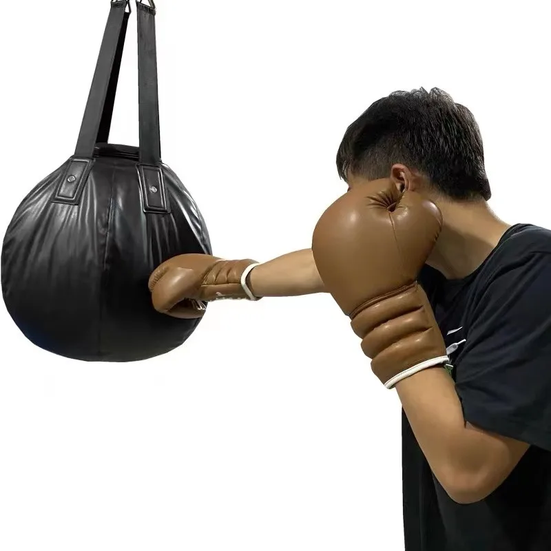 Professional Boxing Glove PU Thickened Tether MMA Sanda Training Glove Adult Muay Thai Fighting Boxing Training Equipment