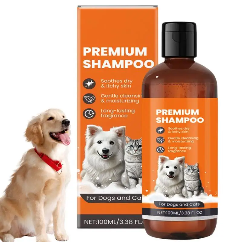 Hair Cleanser Shampoo For Cat 100ml Pet Kitten Puppy Shampoo For Hair Cleansing Gentle Nourishing Reduce Dog Shedding Solution