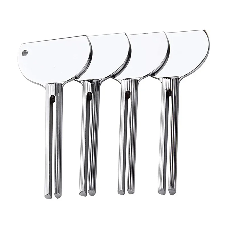 Stainless Steel Toothpaste Tube Squeezers Metal Key Toothpaste Squeezers For Bathroom Hair Dye Cosmetic Tubes Squeezer