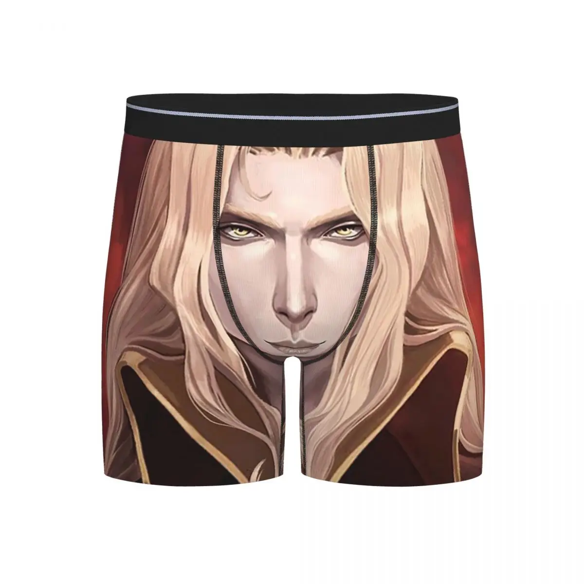 

Long Boxer Underpants Shorts Alucard Fanart Castlevania Panties Male Comfortable Underwear for Homme Man Boyfriend Gifts