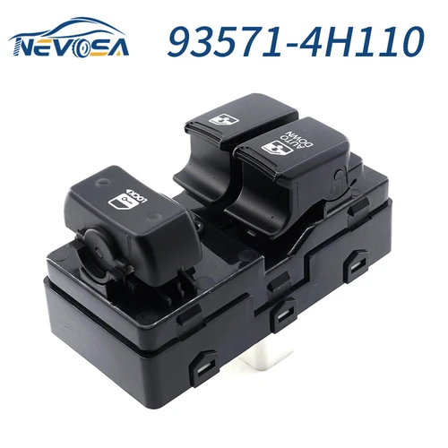 NEVOSA para 2007-2016 Hyundai H1 Starex I800 Grand IMax 93571-4H110 LHD regulador de Control de interruptor de ventana eléctrica automática 93570-4H000WK