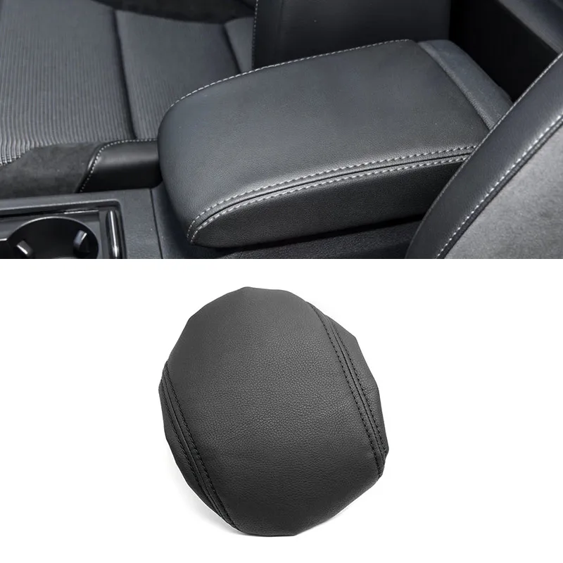For VW Golf 7 2014 2015 2016 2017 2018 PU Leather with Sponge Car Interior Center Console Armrest Box Cover Protective Trim