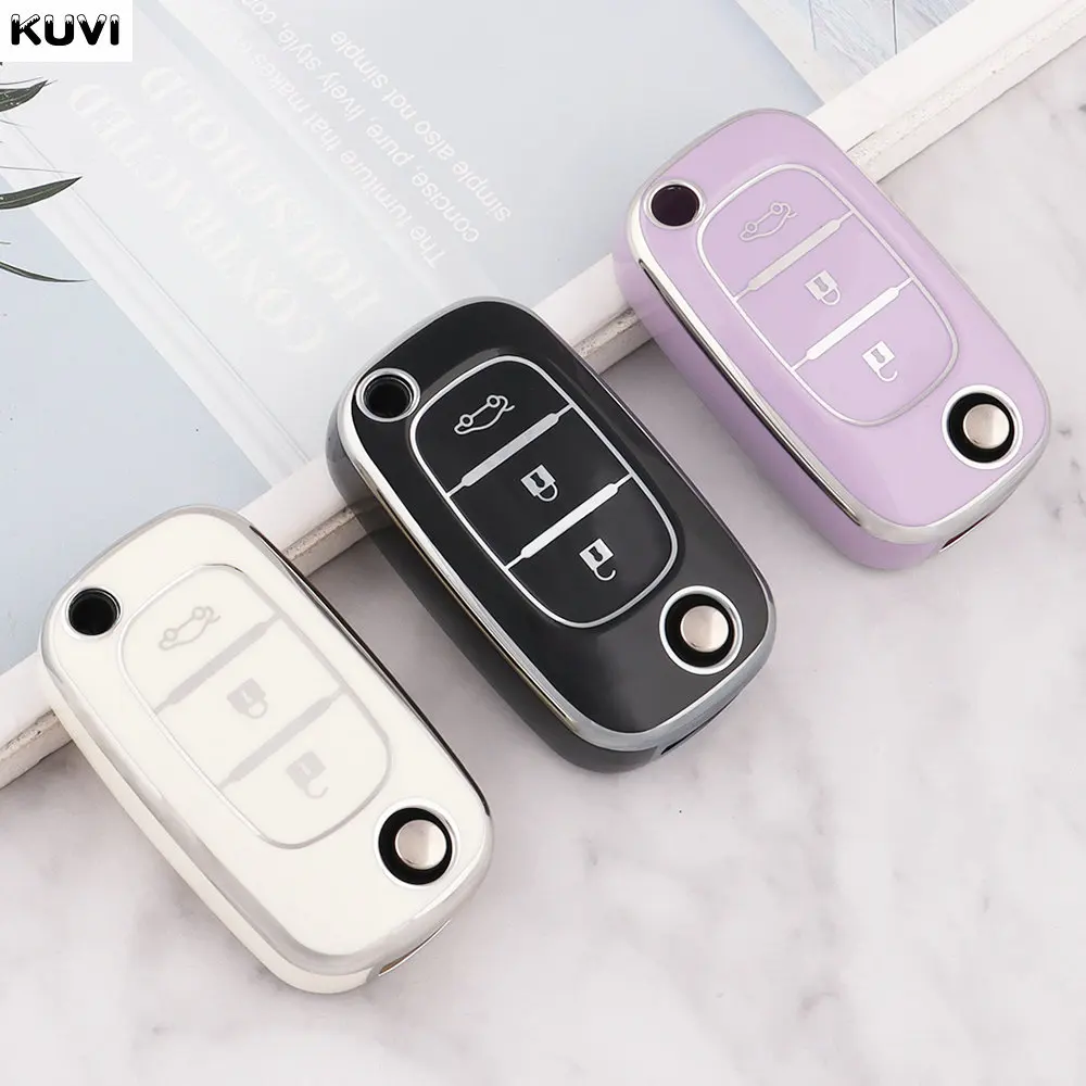 NEW  Car Remote Key Case Cover Fob For Renault Megane 2 Fluence Clio For Mercedes For LADA Vesta Granta XRay Kalina Priora Sedan