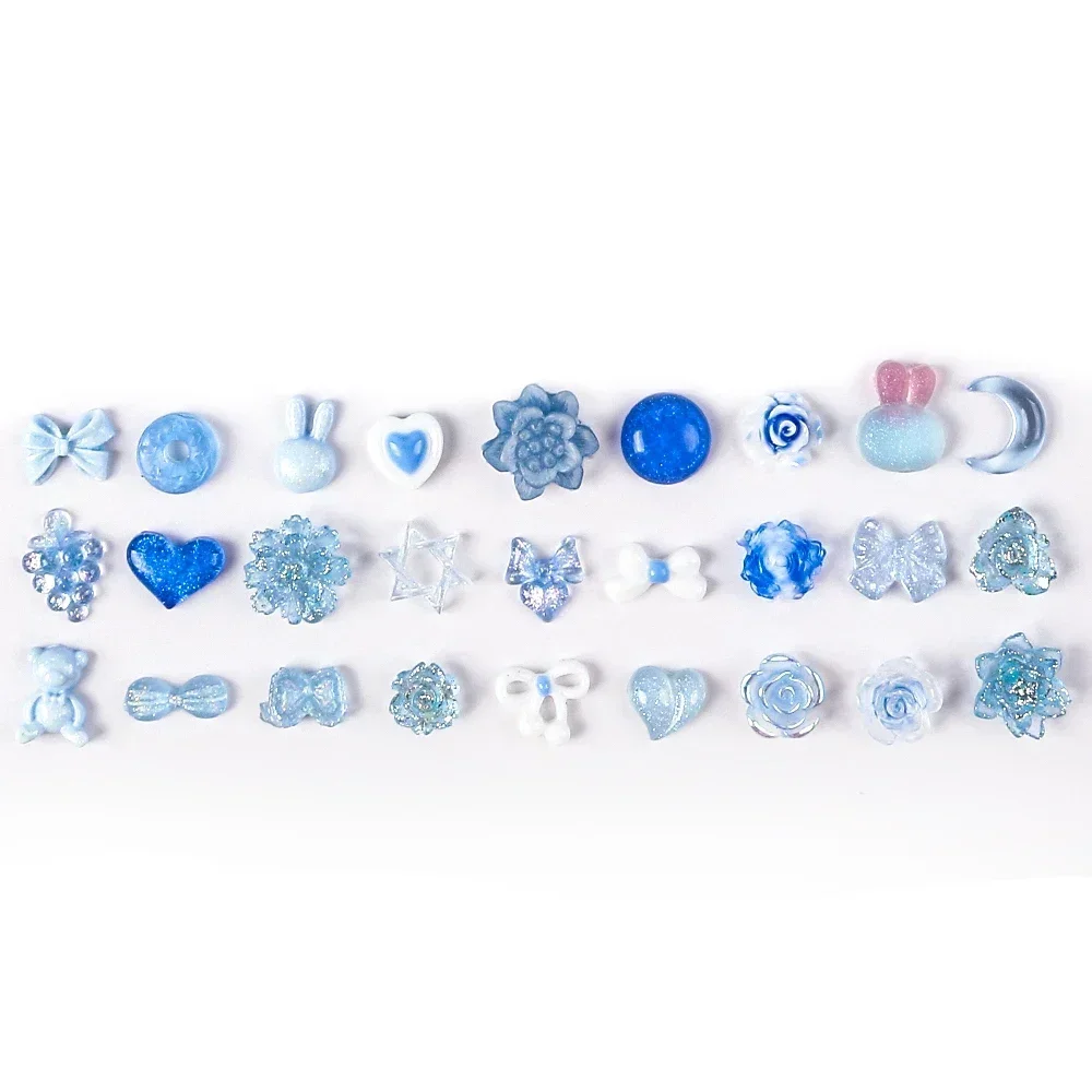 10g świecąca żywica kryształowa kokardka miłość niedźwiedź Multishape paznokci Rhinestone DIY Nail Art naszyjnik bransoletka dekoracyjne akcesoria damskie — zdjęcie 7