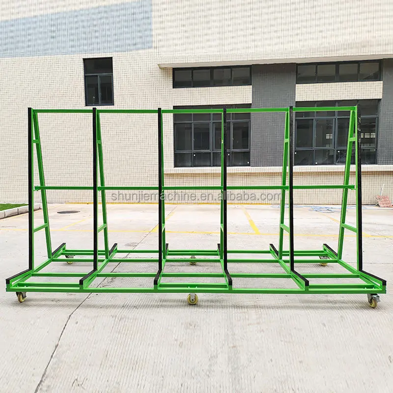 1500kg 4メートルAフレームガラス輸送ラック（6輪付き）