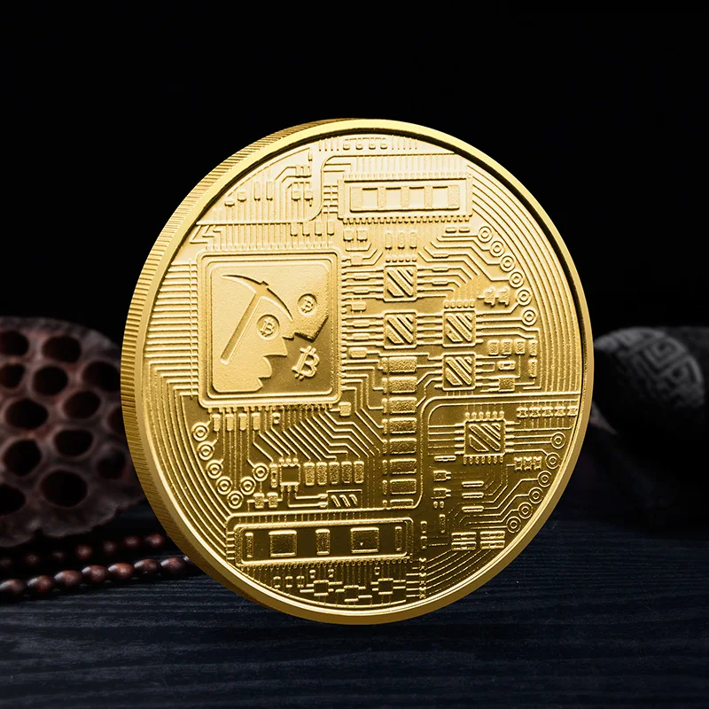 Souvenir Coin Virtual Currency Bitcoin Commemorative Coin Digital Virtual Collectible Coin