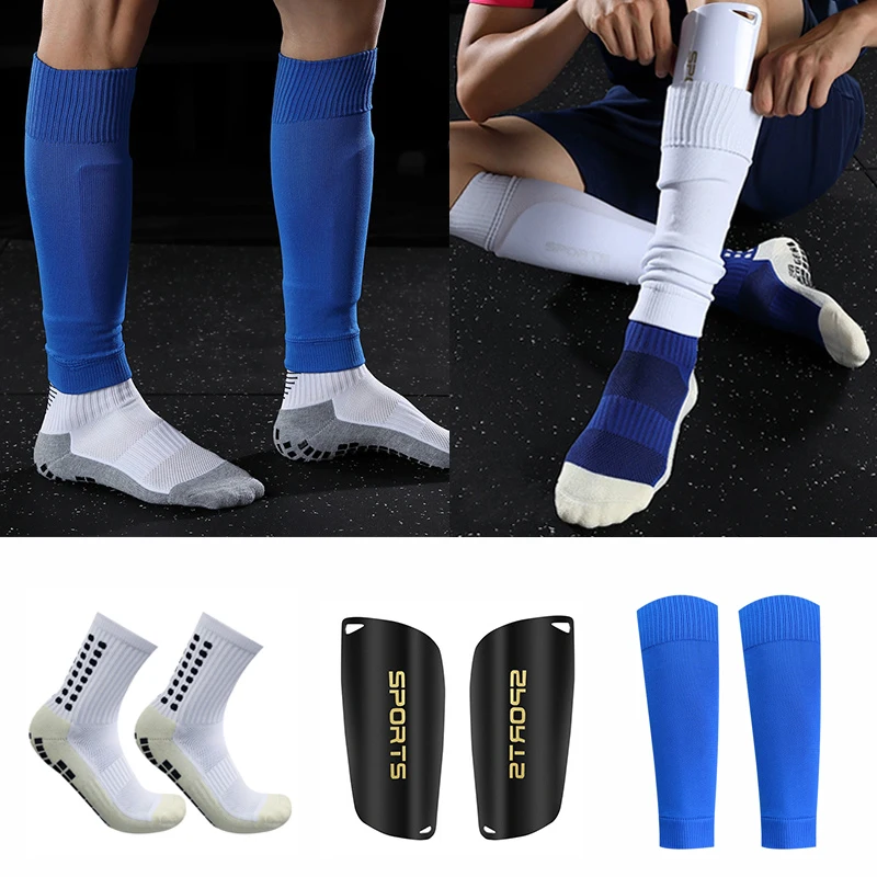 Adult non-slip set 2023 leg leggings high-elastic socks football leggings cover professional sports protective equipment