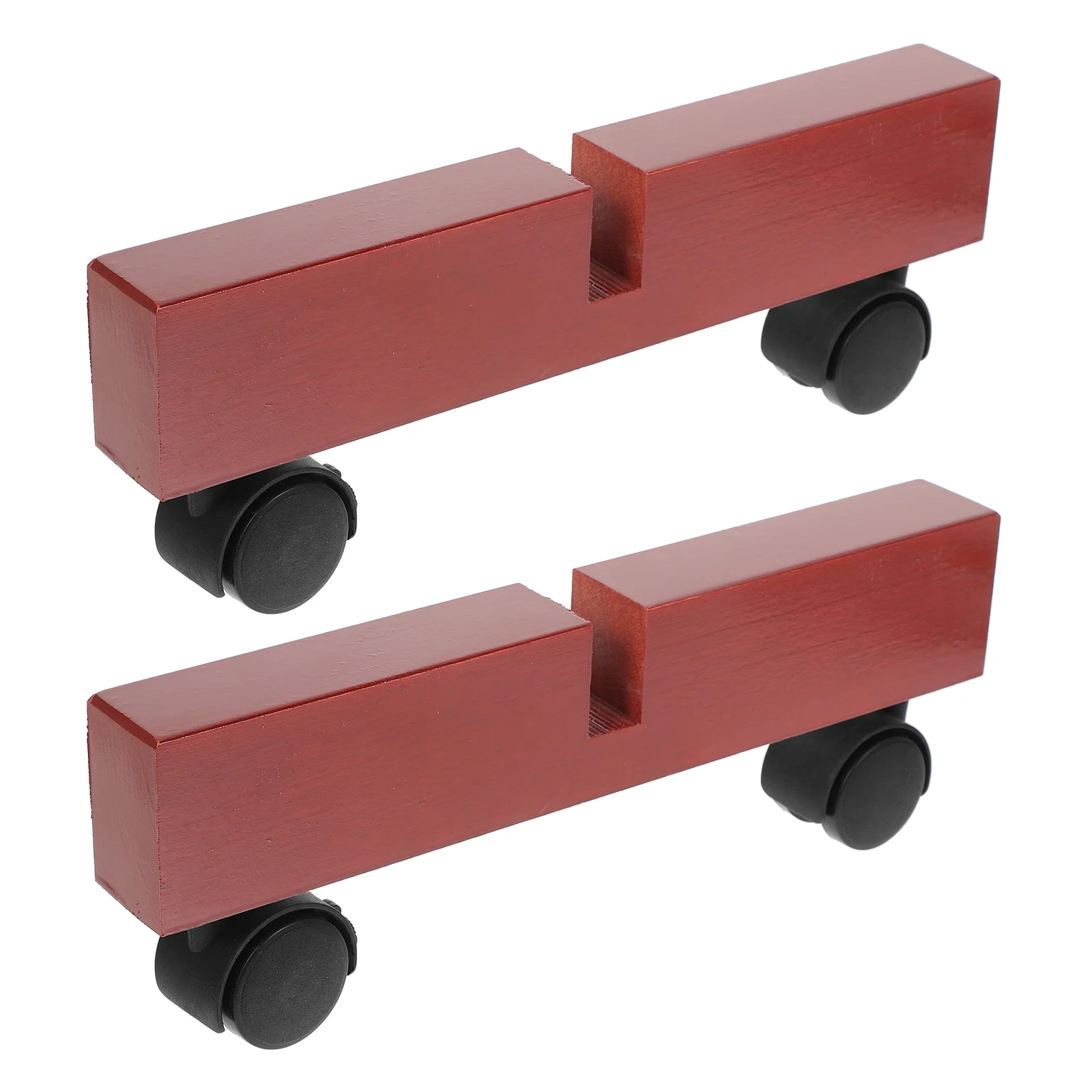 

2 Pcs Wooden Divider Stand Room Base Television Bracket Screen Clips Supply Plastic