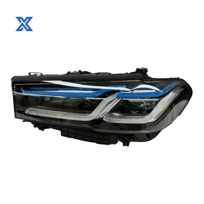 

Лазерные фары для BMW 5 серии G30/G38 2019-2023 с синей подсветкой (OE 63119479276, 63119479275), оригинальные б/у, оптом