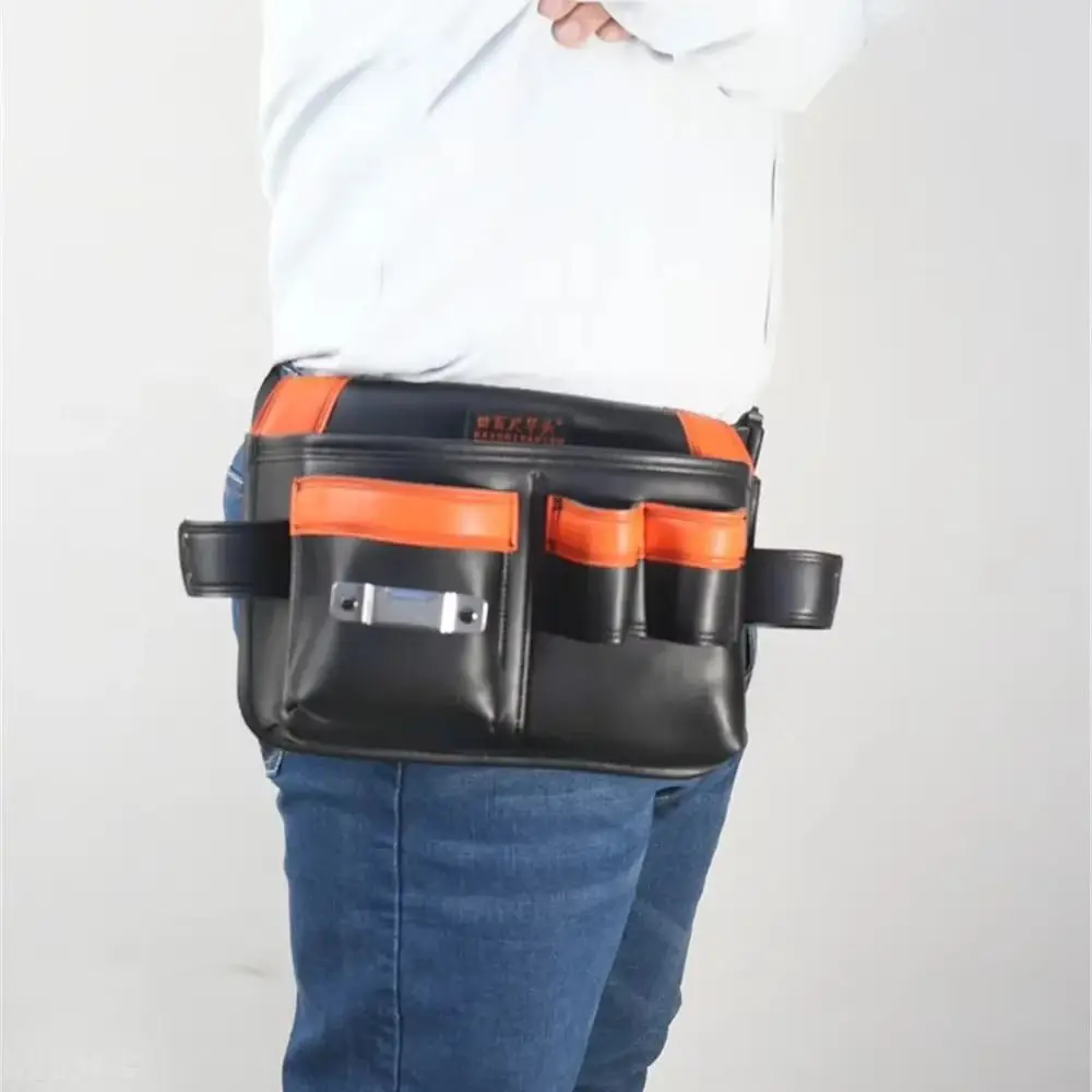 

Pockets Waist Bag Tape Measure Storge Hammer Holder Multifunctional Tool Bag Wrench Holder Leather Hardware Tool Bag Electrician