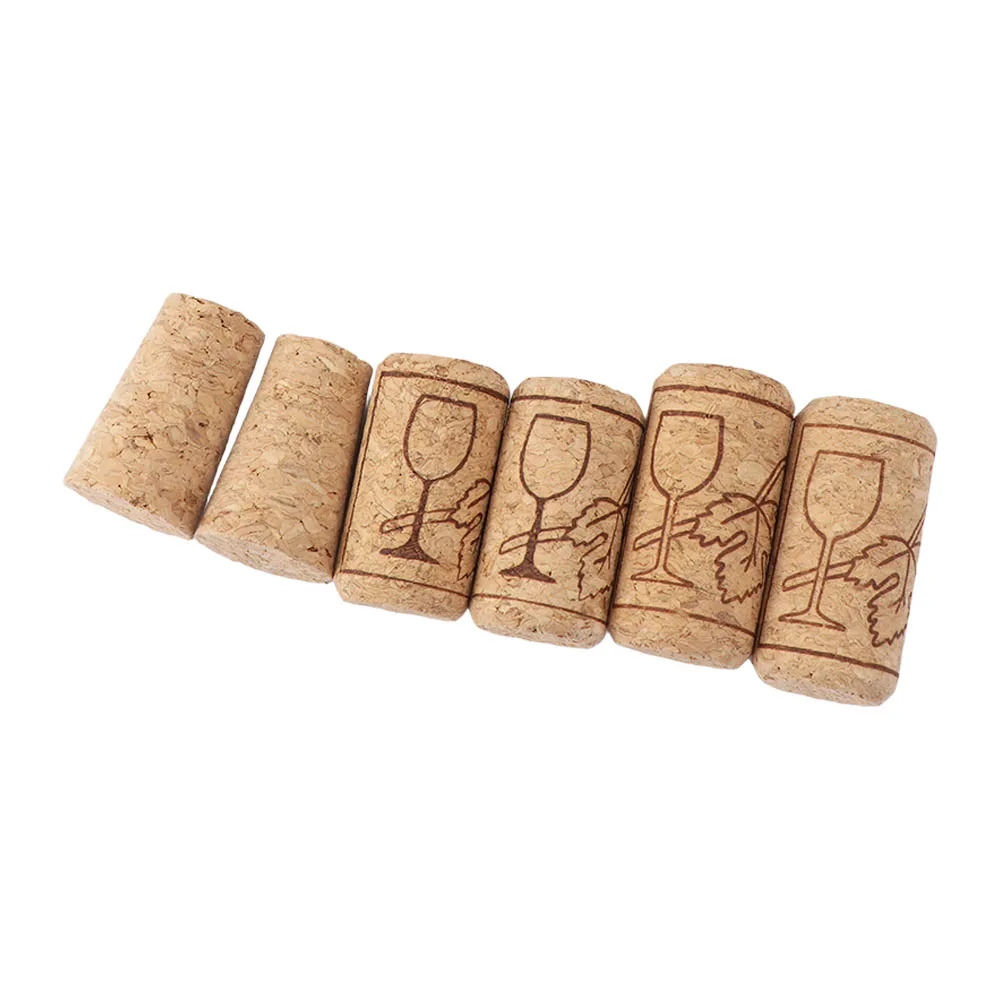 10Pcs 22mm Wood Wine Corks Stopper High Density Material Cylindrical/conical Bottle Corks Sealed Reusable Sealing Plug