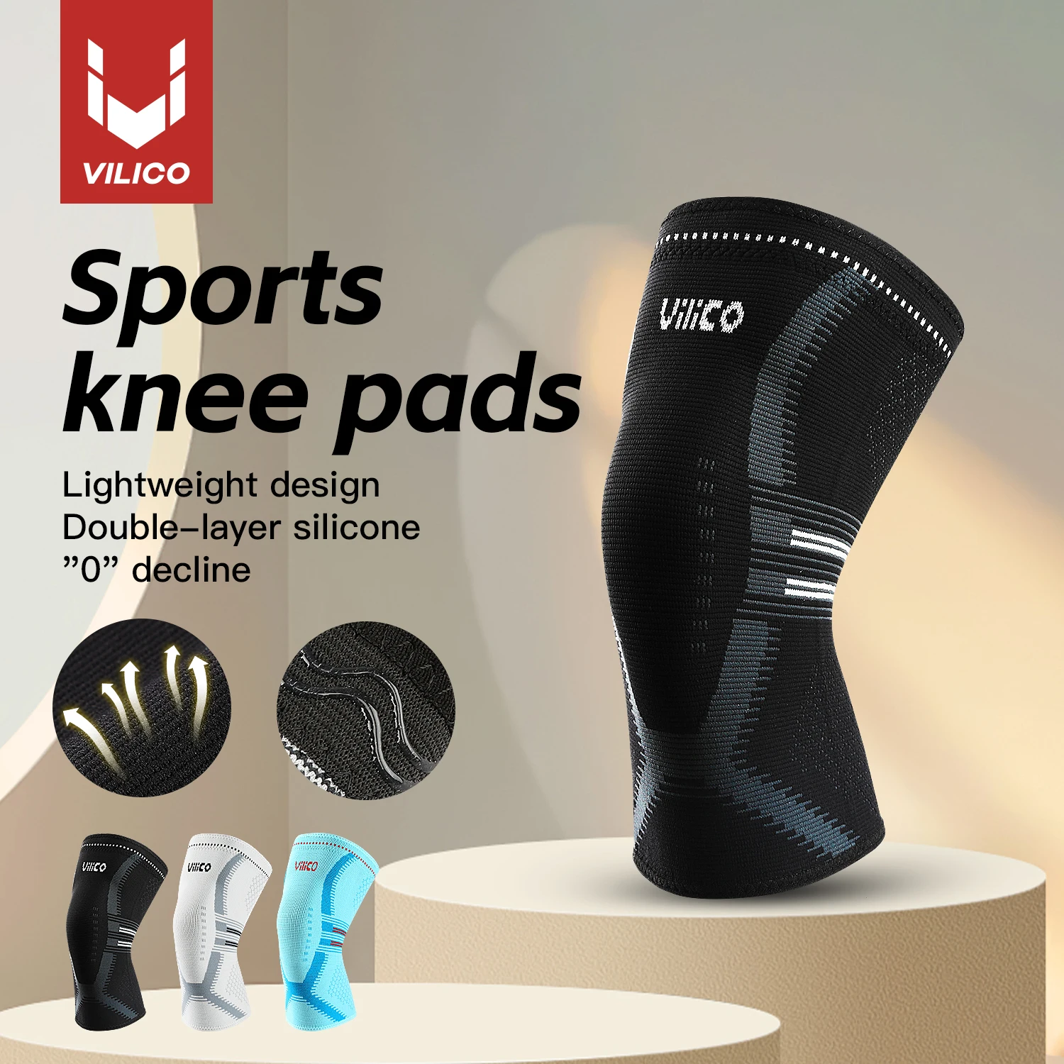 

1 шт. Компрессионный эластичный наколенник с пружинами для спорта, баскетбола, волейбола, бега