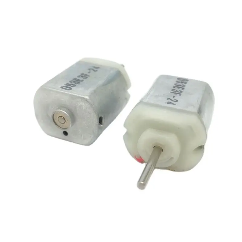 130 Insert Type Carbon Brush Motor DC 12 Volts for Car Rearview Mirror Adjustment, Positive/ Reverse Shaft Micro Motor