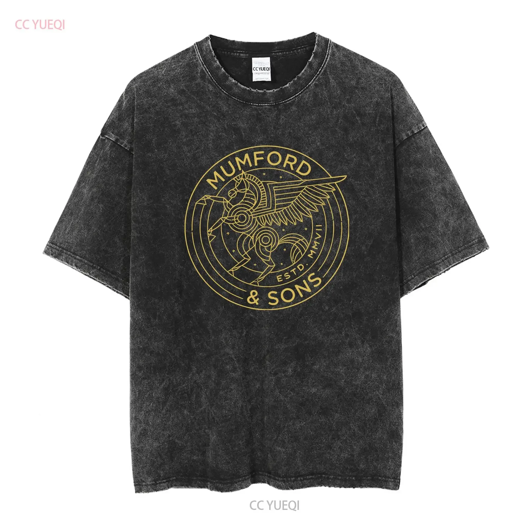 Mumford and Sons Band Pegasus ConcerT T Shirt Medium Pre Owned long or short sleeves vintage Washed designer clothes Casual