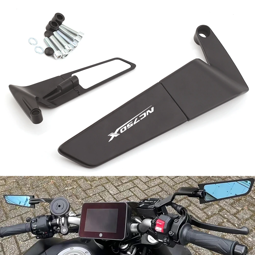 Rétroviseurs universels en alliage métallique, accessoires de moto, pièces adaptées pour Honda Ncexecute x Nc700x Nc execute X 700X, 1 paire