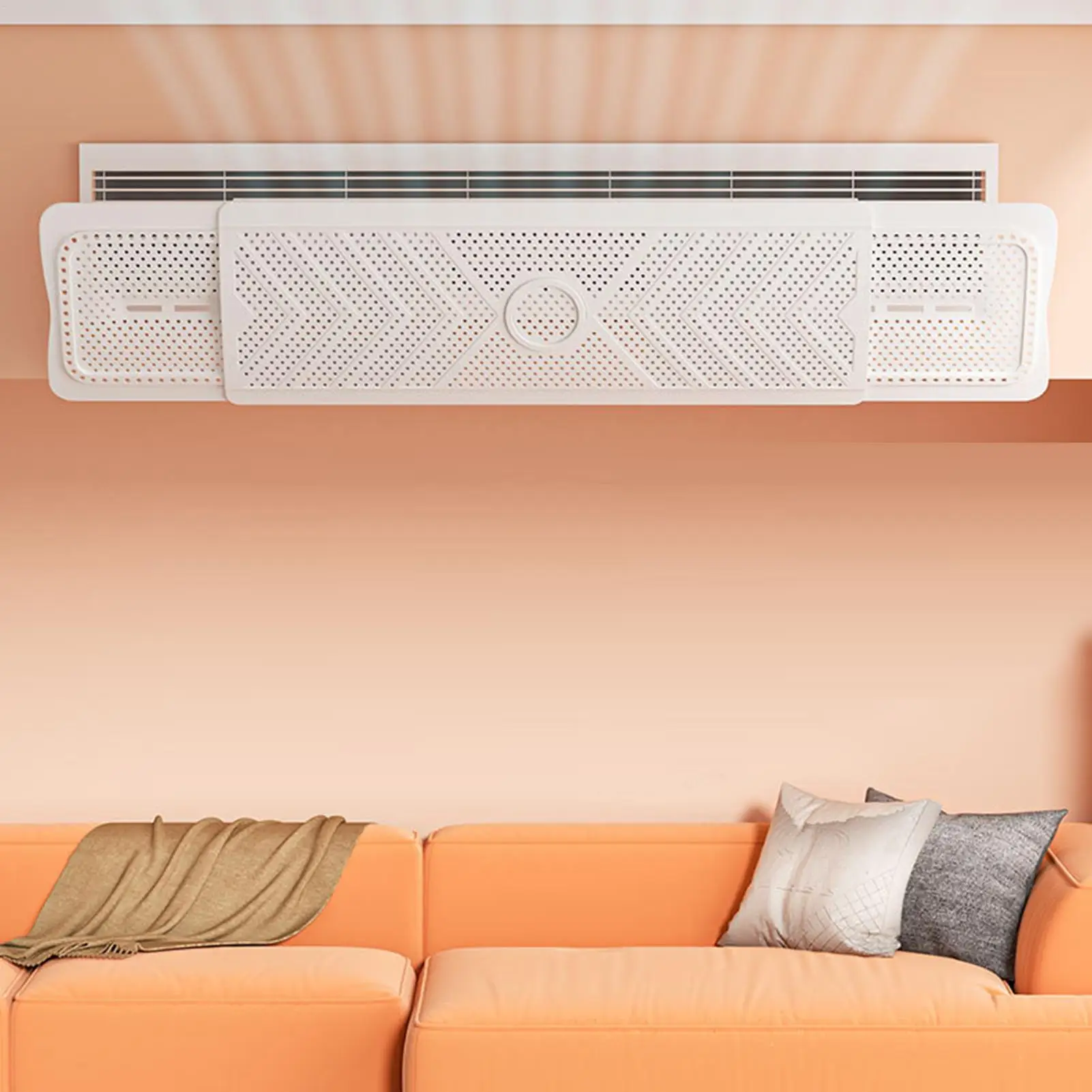 Air Conditioning Windshield Adjustable Air Conditioner Wind Deflector Anti-Direct Blowing Wall-Mounted AC Air Outlet Baffle
