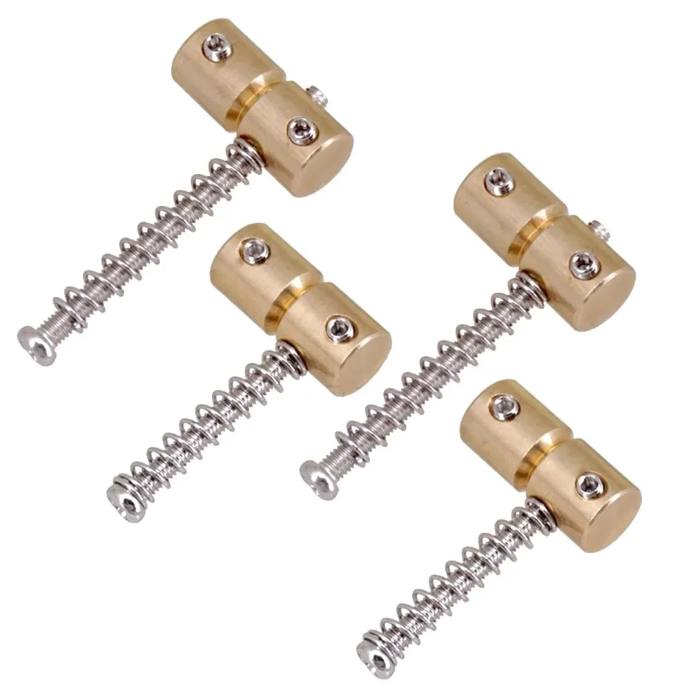 4pcs Electric Bass Bridge Saddles Brass 40g Prevent String Breakage Improve Tone For Electric Guitar Bass Replacement Parts