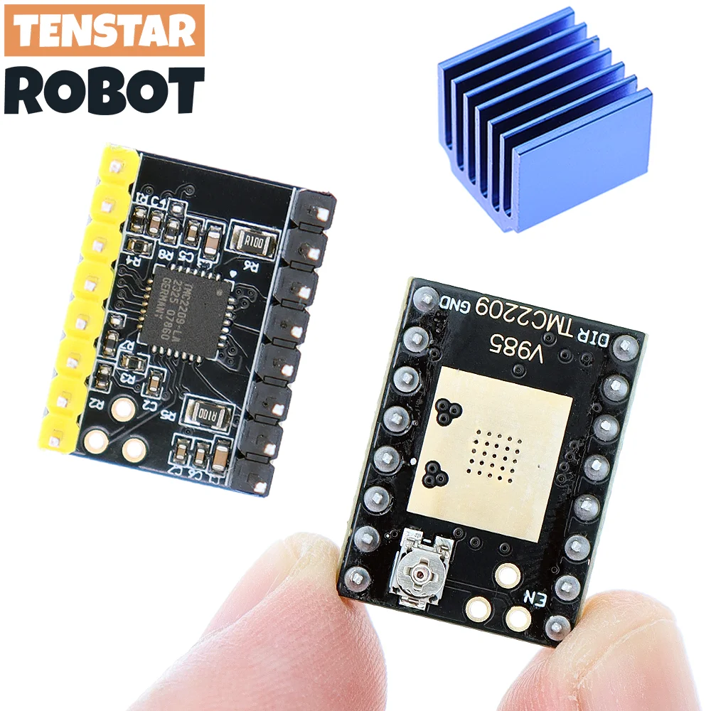 TENSTAR TMC2209 Module V2.0 With Heat Sink Stepper Motor Driver 2A StepStick 3d Printer Parts 256 Subdivision Silent Printing
