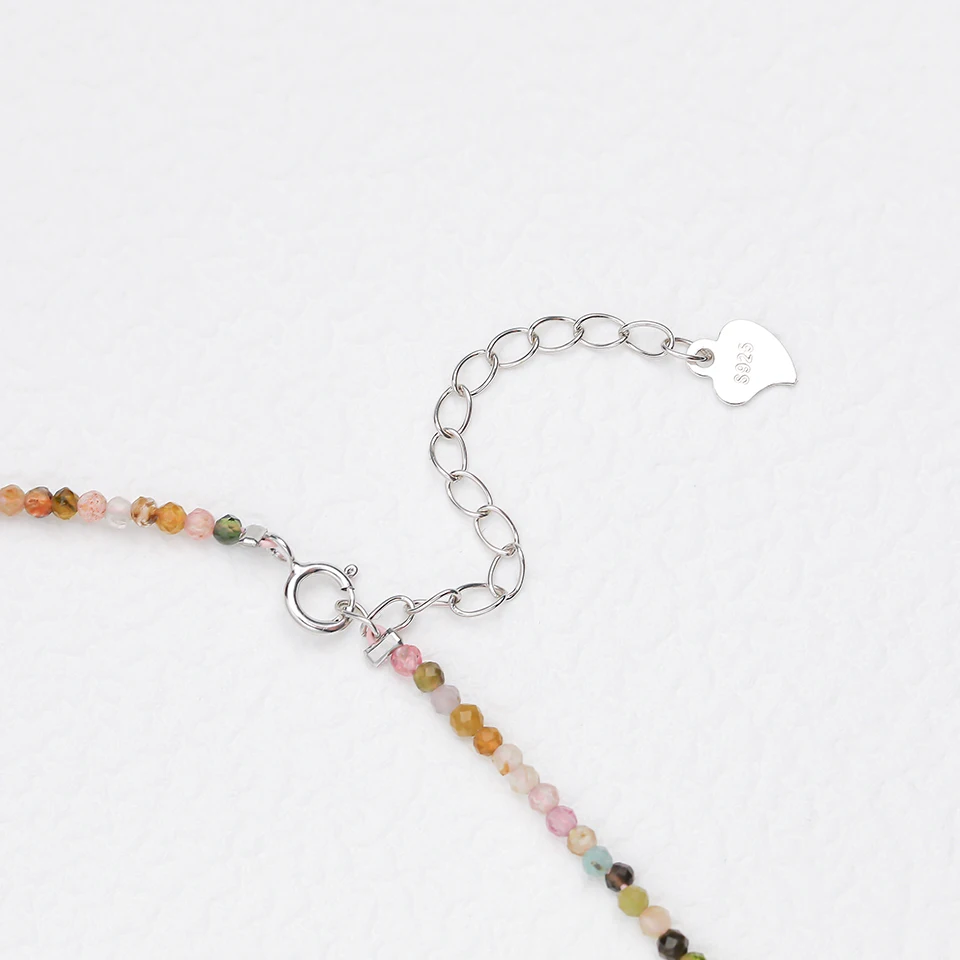 قلب كريستالي للنساء ، حجر طبيعي ، قلادة تورمالين ، إسبنيل أسود ، مجوهرات ، 2 * ، شحن مجاني #5