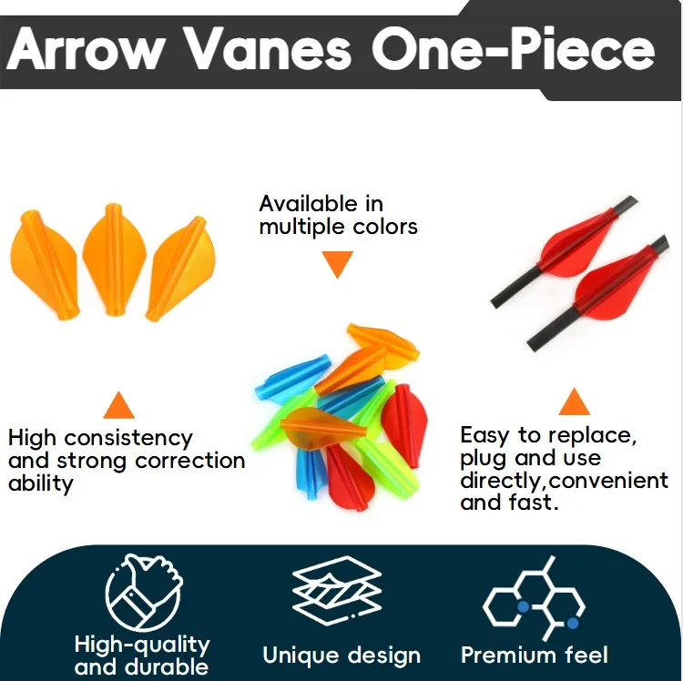 6/12 قطعة الرماية بولي TPU السهم ريشة قطعة واحدة Fletches السهم دوارات Fletching OD 4/6/7.6 مللي متر السهم ل القوس الهدف اطلاق النار الصيد #6