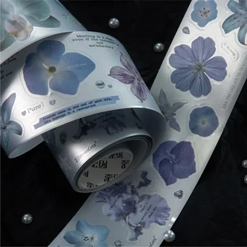 1pcs/lot Decorative Adhesive Tapes Flower meaning to be continued Junk Journal Japanese…