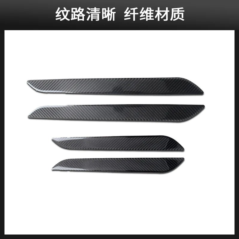 For Audi 13-18 Q3 Interior Modification Real Carbon Fiber Door Panel Decorative Stickers Car Accessories Bright