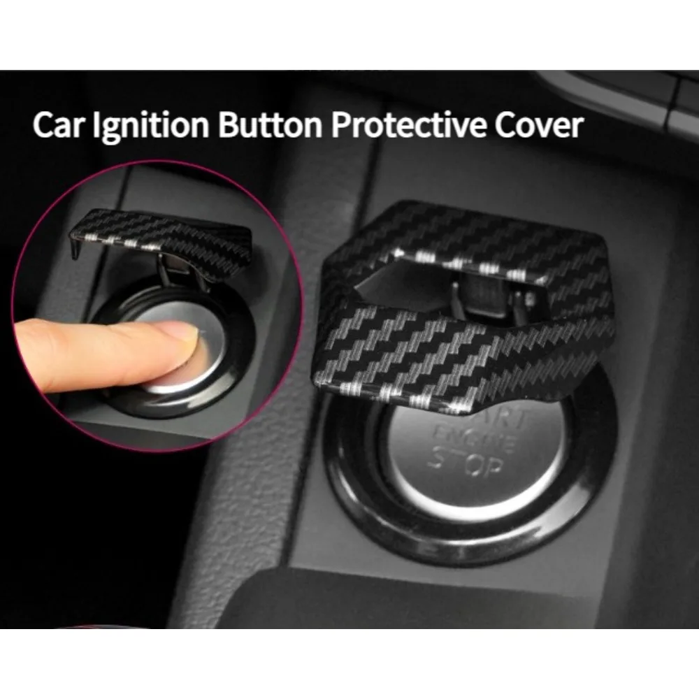 Car Engine Start Stop Switch Button Cover Ignition Anti-Scratch Protection Decorative Auto Accessory for Interior Car Styling