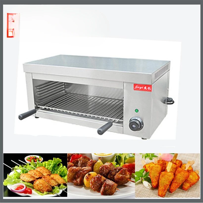 Barbecue professionnel en acier inoxydable, Grill électrique sans fumée, four alimentaire, rôtissoire pour poulet