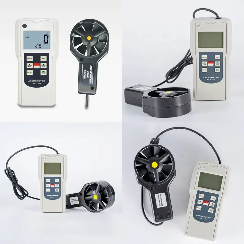AA-136V Digital Multi-function Anemometer for Measuring Wind Speed and Temperature