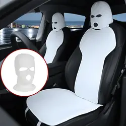 3-gaats autostoel hoofdsteun volledige gezichtsbedekking skimasker hoed anti-asbescherming voor auto-interieur stoelen grappige hoes decoratie