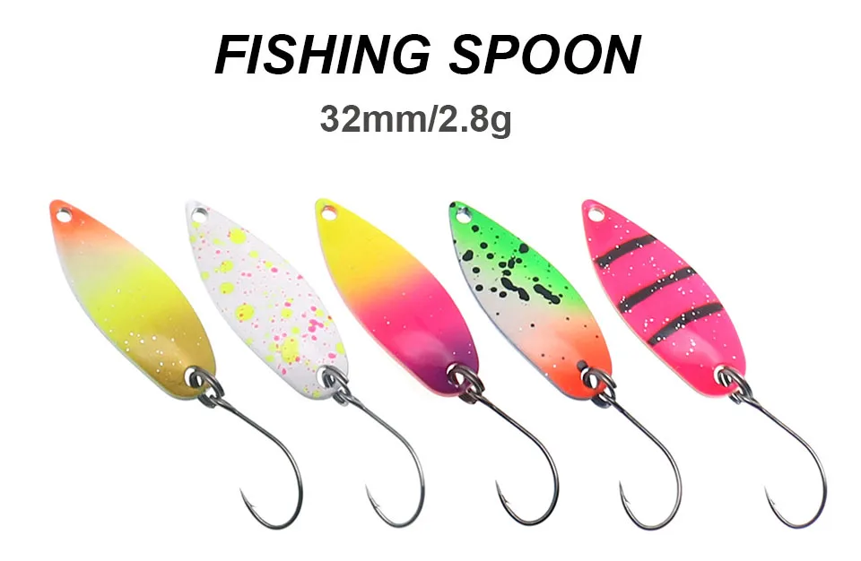 HISTOLURE Pesca Stream Bait Forelle Löffel Köder 2,8g Spinner Kupfer Metall Angeln Löffel Köder Für Forelle Barsch Hecht Lachs – Detail 1