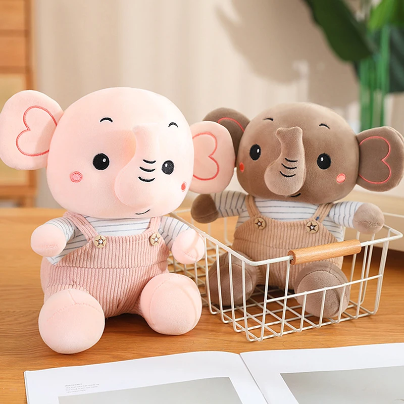 漫画の象のぬいぐるみ かわいい動物のぬいぐるみ ソフトぬいぐるみ ホームデコレーション クレーンゲームの景品 投げゲームの景品 子供へのプレゼント