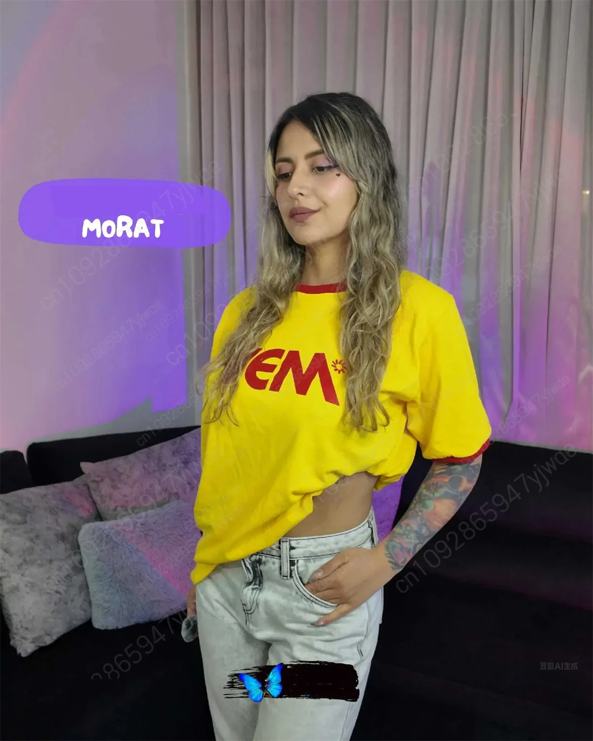 YEM Pop et musique folklorique T-Shirt Morat membre imprimé T-Shirt à manches courtes ample et confortable Fans T-Shirt d'été pour femmes