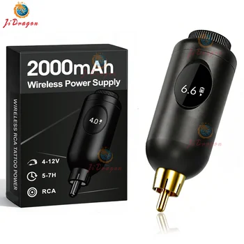 Wireless Tattoo Pen Power Supply 1‑12V Black RCA Tattoo Power Supply USB Charging…