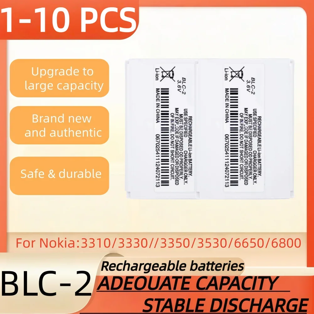 3.6V 1000mAh,BLC-2 rechargeable battery suitable for Nokia3310/3330//3350/3530/6650/6800 mobile phone battery