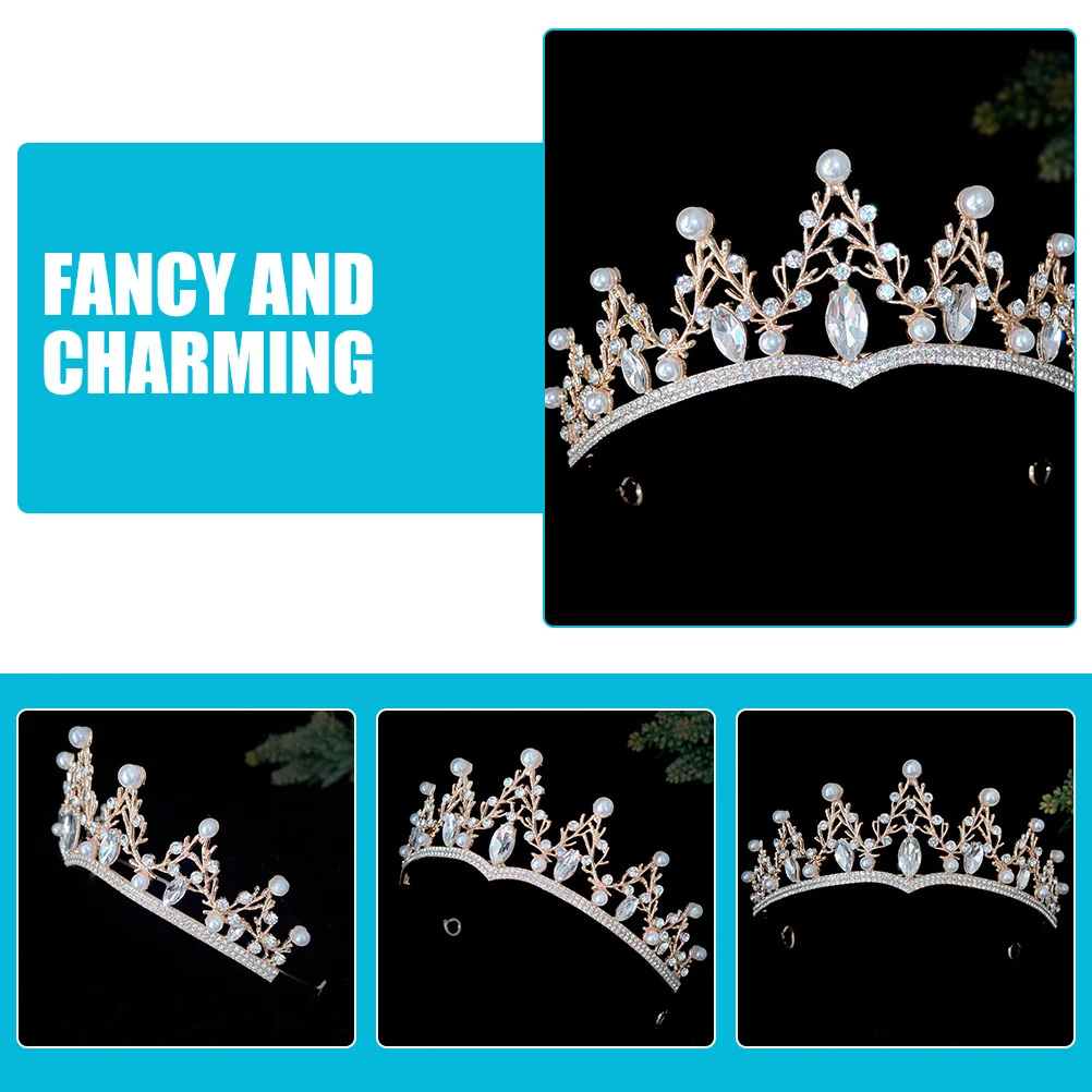 

Luxurious Rhinestone Crown Bridal Wedding Tiara Headband Elegant Special Occasions Accessories Women Bridal Tiaras