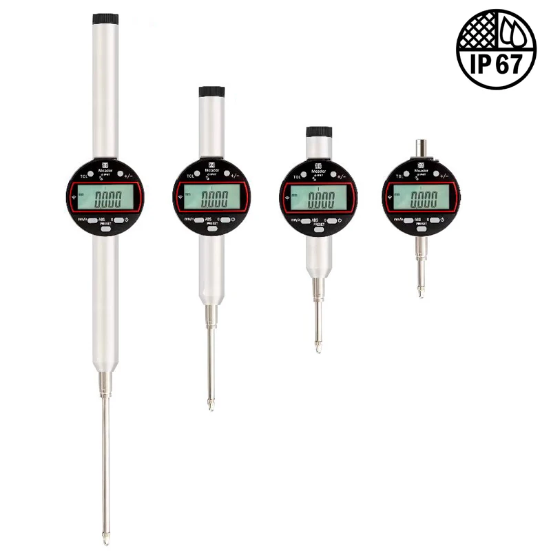 IP67 0-12.7 25.4 50.8 100.8mm 1micron impermeabile antipolvere Bluetooth digital displayindicatore digitale indicatore di quadrante metrico in pollici