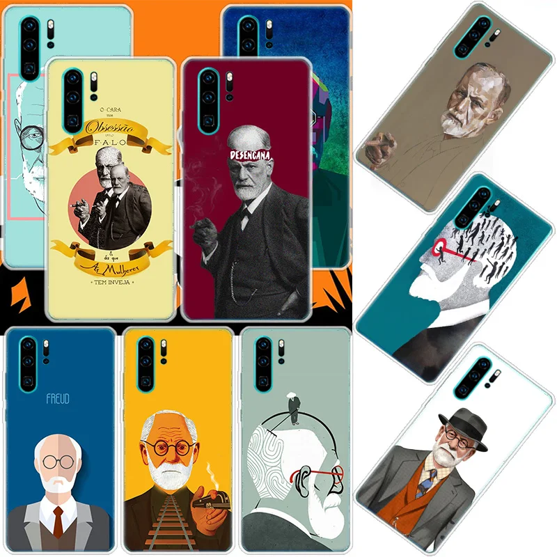 Sigmund Freud founder of psychoanalysis Phone Case For Huawei Mate 40 Pro 30 20 Lite 10 Huawei P30 Lite P50 Pro P40 P20 P10 Cove