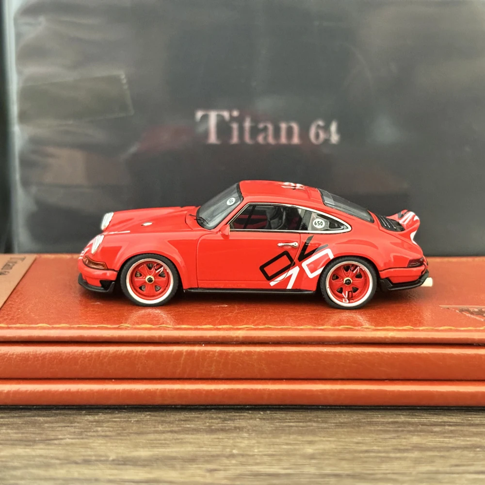 Make Up TIAN64 1/64 Singer DLS Goodwood Festival of Speed 2018 Bright Red Color Resin Model Car In 2024