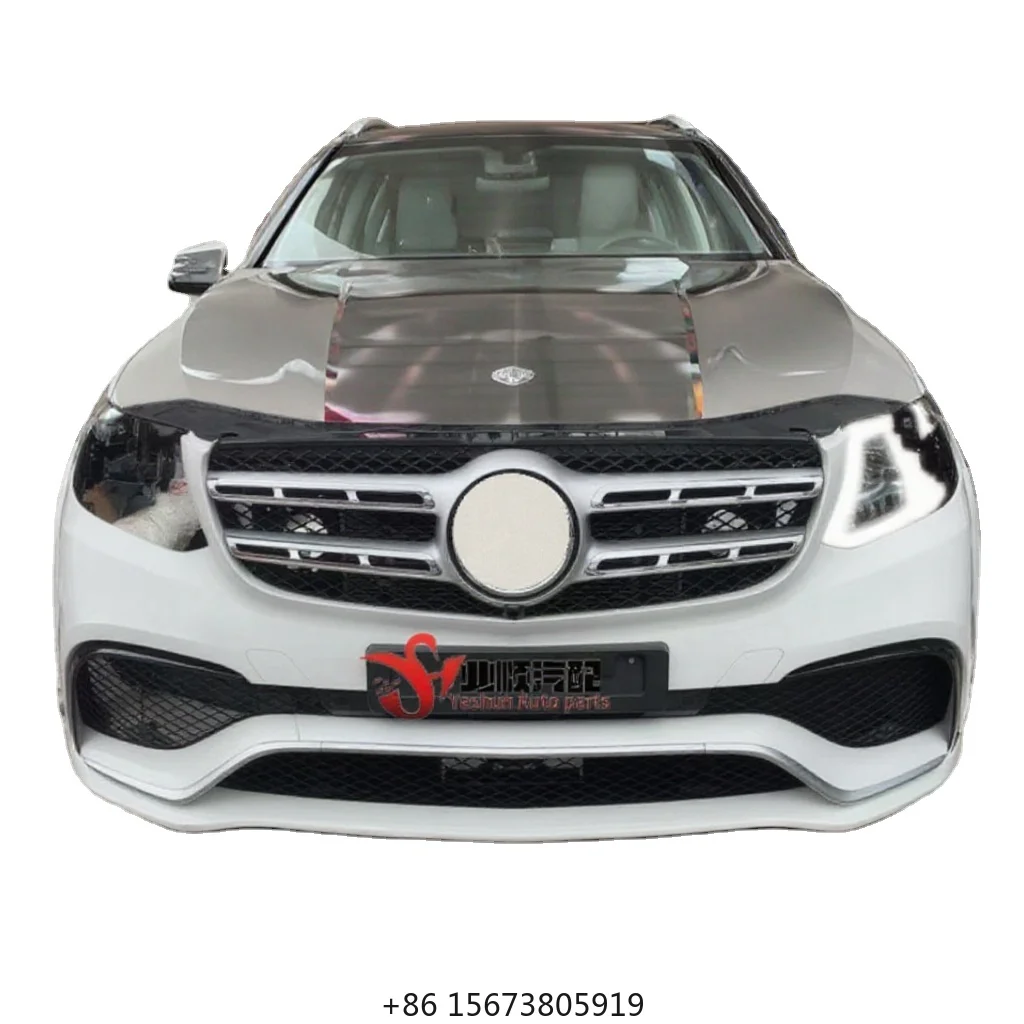 

Для W166 GLS63: передний и задний бамперы, капот, радиатор, использующие полный передний обвес.